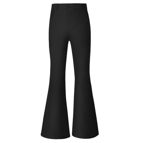 AYBUY Men's Flared Trousers, 70s Men's Trousers, Retro Stretch Flared Trousers, Disco Costume, Hippie Clothing for Men,...
