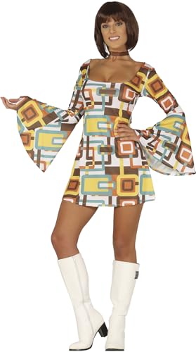 FIESTAS GUIRCA 70er Jahre Kleid Retro Kost?m f?r Damen